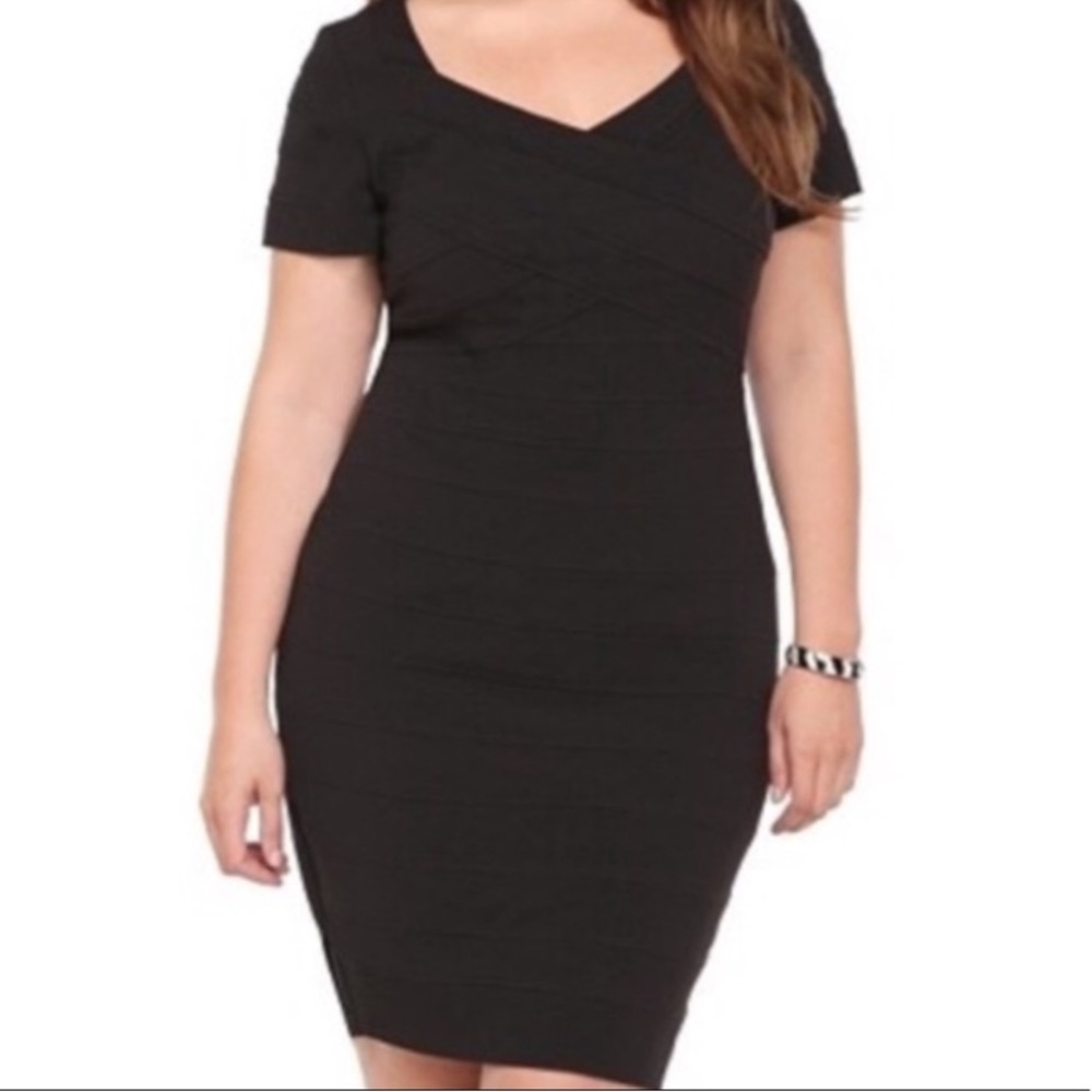 Torrid Bondage Body Con Black Dress 4X